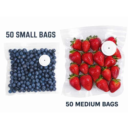 100 Vacuum Bags (S,M)